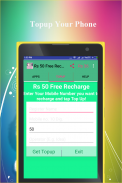 Rs 50 Free Recharge screenshot 1