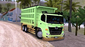 Mod Bussid Hino 500 Truck Dump screenshot 3