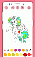 Little Unicorn Coloring: Pony Coloring Book Horses screenshot 3