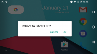Reboot to LibreELEC screenshot 0