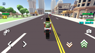 Blocky Moto Racing 🏁 screenshot 2