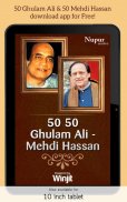 50 50 Ghulam Ali Mehdi Hassan screenshot 3