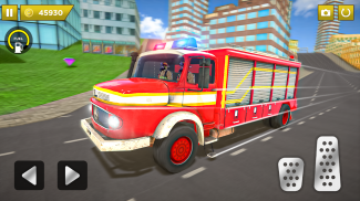 Flying Fire Truck Driving Sim screenshot 2