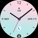 Soft Pink Blue Watch Face Icon