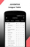 Fixtures and Results for Juventus screenshot 2