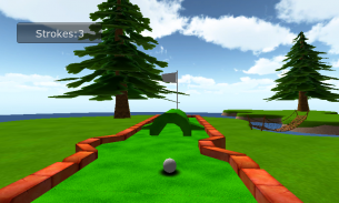 Cartoon mini golf jogo 3D screenshot 1