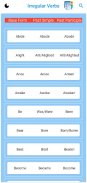 English Irregular Verbs screenshot 2