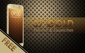 Theme for Galaxy S7 Gold screenshot 0