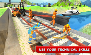 Train Bridge Construction: Railroad Building Sim screenshot 3