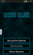 Neon Keyboard Blue Free screenshot 0
