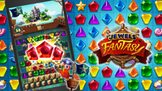 Jewels Fantasy : Quest Temple Match 3 Puzzle screenshot 1