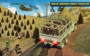 Offroad Army Transporter Truck Driver: Army Games screenshot 2