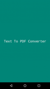 Text to pdf converter screenshot 1