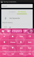 Pink Bubblegum GO Keyboard screenshot 4