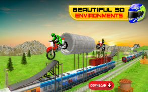 Fahrrad Kunststück Rennen 3D - Moto Rennen Spiel 2 screenshot 0