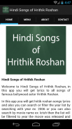 Hindi Songs of Hrithik Roshan screenshot 1