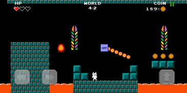 Cat syobon:2019/8 bit action platformer screenshot 3