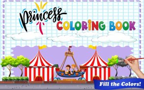 Unicorn Princess Coloring Book Games: Kids Games screenshot 1