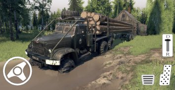 Wood Transport Truck Cargo Game screenshot 1