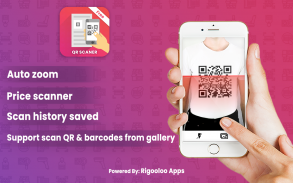 Super Fast Free QR Code And Barcode Scanner Reader screenshot 0