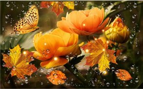 Flowers Autumn HD live wallpaper screenshot 3