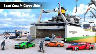 Mobil transporter truk permainan pesiar kapal Sim screenshot 1