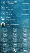 Dialer Bubble Rain Theme para Drupe y ExDialer screenshot 0