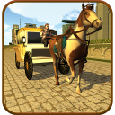 Stadt Pferdewagen Cart Rider Simulator