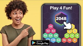 2048 Hexagon-Number Merge Game screenshot 5