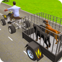Pet Dog ATV Cargo Transport 3D Icon