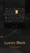 Luxury Black Keyboard Theme screenshot 0