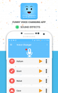 Aplicação divertida do conversor de voz screenshot 9