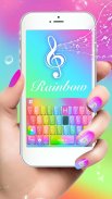 Keyboard-Glass Rainbow Colorfu screenshot 0