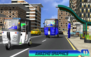 Police Tuk Tuk Rickshaw Games screenshot 6