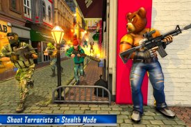 Teddy mogok beruang gun:permainan menembak kontra screenshot 9