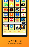 Tutte le opzioni di app ebrowser per social media screenshot 5