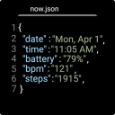 now.json - JSON Watch Face