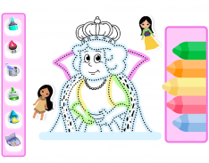 Princess Coloring Book Glitter screenshot 5