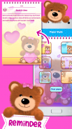 Teddy Bear Diary Journal with Password screenshot 4