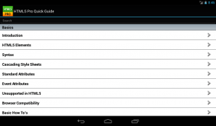 HTML5 Pro Quick Guide Free screenshot 9