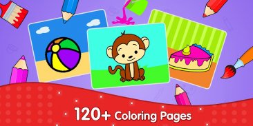 Coloring Book For Kids- Painting and Drawing Games screenshot 1