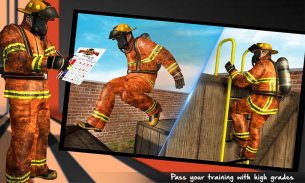 Americana bombero escuela: formación héroe rescate screenshot 1