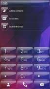 Dialer theme Polygon Glass screenshot 1