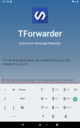 TForwarder - auto message forwarding for telegram screenshot 1