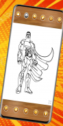 Superheroes coloring book screenshot 5