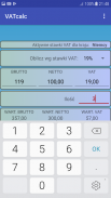 VATcalc - Gross Net VAT Calculator screenshot 1