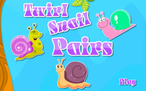 Matching Game-Twirl Snail Kids screenshot 0