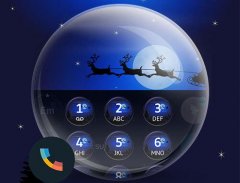 Xmas Night Phone DIaler Theme screenshot 0