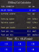 Milling Cut Calculator screenshot 9