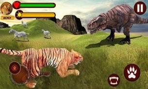 Tigre vs dinosaurio aventura screenshot 0